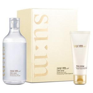 숨37도 스킨세이버 에센셜 퓨어 클렌징 워터 400ml + 클렌징 폼 100ml