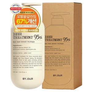 바이아우어 10만PPM 단백질 맥주효모 헤어트리트먼트, 1L, 1개