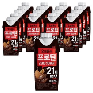 오트몬드 프로틴 초코맛, 250ml, 18개