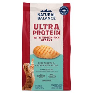 내추럴발란스 전연령 캣 울트라 프로틴 리얼 레시피 건식사료, 닭, 1.36kg, 1개