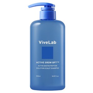 바이브랩 액티브 비오틴펩타이드 솔루션 스칼프 샴푸, 550ml, 1개
