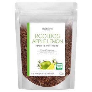 다비앙 유기농 루이보스 애플 레몬 잎차, 100g, 1개