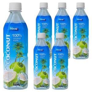탄도 코코넛 워터 100%, 500ml, 6개
