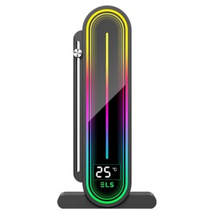 일렉싱크 ARGB 그래픽카드 지지대 온도 표시 GSB pro 블랙