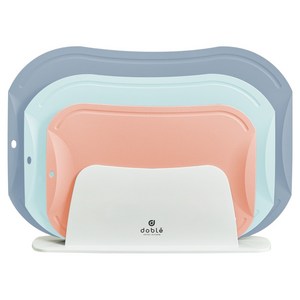 도블레 칼집이 나지 않는 도마 피치 소 + 스카이블루 중 + 블루그레이 대 + 거치대 + 선물박스 세트