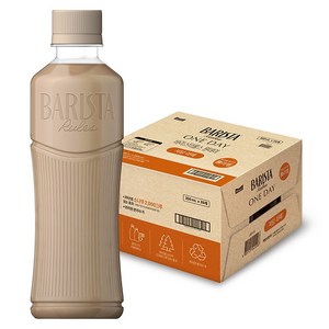 바리스타룰스 원데이 저당라떼 무라벨, 350ml, 20개