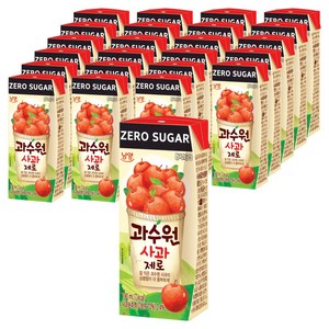 남양과수원 제로 사과, 190ml, 24개