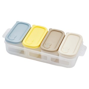 글라스락 베이비 블록 이유식 큐브 125ml x 4종 세트