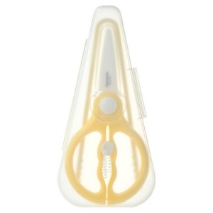 글라스락 베이비 휴대용 가위 집게 세트, 가위 + 안전캡 +..., 옐로우, 1세트