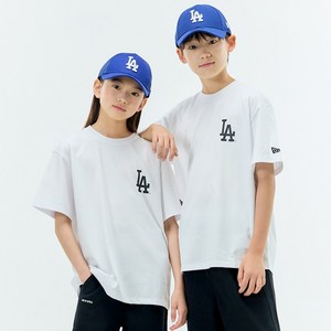 뉴에라 아동용 MLB 스몰 로고 반팔 티셔츠