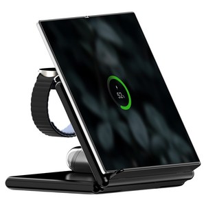 케이맥스 갤럭시 워치 버즈 호환 3 in 1 휴대폰 고속 무선 충전 거치대