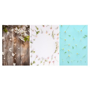 양면 꽃 촬영 배경지 3종 세트