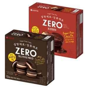 롯데제로 초코파이 336g + 카카오케이크 171g 세트, 1세트