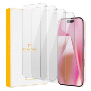 모란카노 플래쉬 강화유리 액정 보호필름 투명 4p 세트