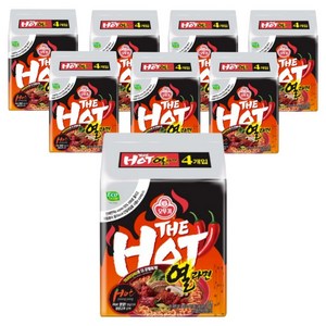 오뚜기 더핫 열라면 120g, 32개, (4개입 X 8팩)