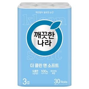 깨끗한나라 3겹 더 클린 앤 소프트 화장지