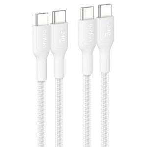 벨킨 C타입-C타입 240W 브레이디드 고속 충전 케이블 CAB025fq1MWH2PK