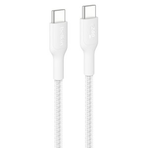 벨킨 C타입-C타입 240W 브레이디드 고속 충전 케이블 CAB025fq1MWH