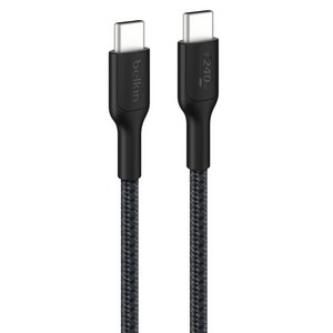 벨킨 C타입-C타입 240W 브레이디드 고속 충전 케이블 CAB025fq1MBK