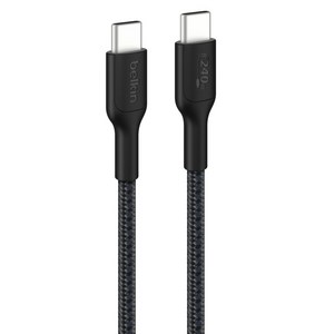 벨킨 C타입-C타입 240W 브레이디드 고속 충전 케이블 CAB025fq2MBK