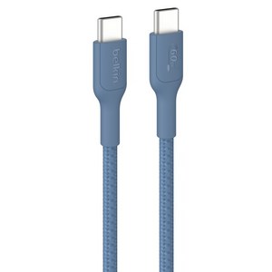 벨킨 C타입-C타입 60W 브레이디드 고속 충전 케이블 CAB024fq1MBL