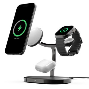 아트뮤 3 in 1 애플 MFM 맥세이프 고속 무선 충전기 MC320