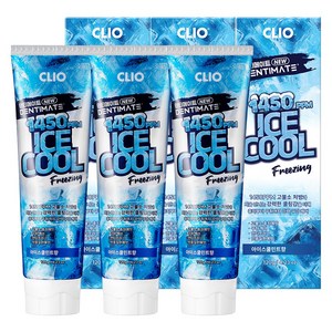 크리오 덴티메이트 아이스쿨 치약, 120g, 3개