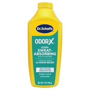 닥터숄 ODOR-X 땀 흡수 풋 파우더, 1개입, 1개