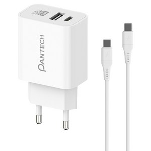 팬택 25W 2포트 PD GaN 멀티충전 초고속충전기 + CtoC 케이블 1m 세트