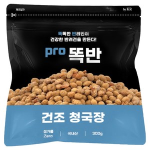 똑반 강아지 국내산 발효콩 건조간식, 300g, 청국장, 1개