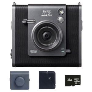 인스탁스 와이드에보 즉석카메라 + 케이스 다크그레이 + 와이드앨범 랜덤발송 + 32GB 메모리 세트 FI028