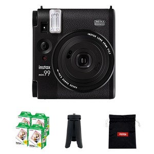 인스탁스 미니99 즉석카메라 블랙 + 미니필름 80p + 미니삼각대 랜덤발송 + 로고파우치 랜덤발송 세트