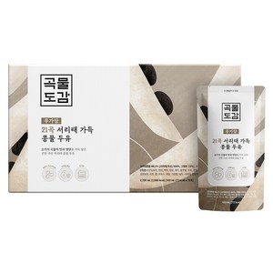 곡물도감 국산 무가당 21곡 서리태 가득 콩물두유, 180ml, 15개
