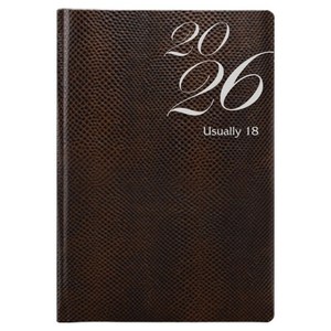 양지다이어리 2026 유즈어리18 다이어리, 브라운, 170 x 248m..., 1개