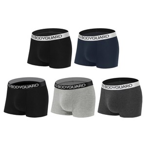 보디가드 빅사이즈 포함 남성용 플렉서블 모달 스틸 드로즈 5종 세트