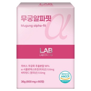 랩온랩 정품 무궁 알파 핏, 60정, 1개