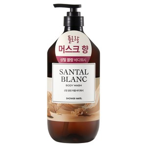 샤워메이트 로얄 모이스처 퍼퓸 상탈 블랑 바디워시 플로랄 머스크, 1L, 1개