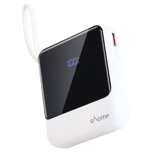 시홈 PD 22.5W 고속충전 일체형 미니 보조배터리 10000mAh