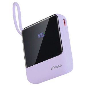 시홈 PD 22.5W 고속충전 일체형 미니 보조배터리 10000mAh