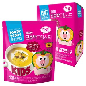 푸디버디 단호박크림스프, 150g, 3개