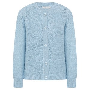 라인어디션 여성용 메탈 버튼 니트 카디건