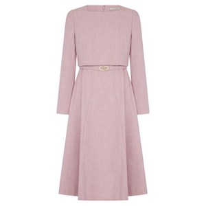 케네스레이디 여성용 첼리잇 벨티드 플레어 원피스