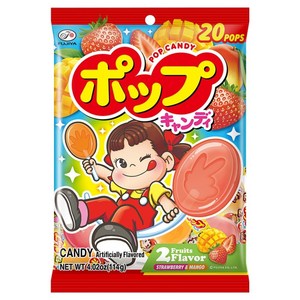 후지야 팝 캔디 딸기 망고맛, 114g, 1개