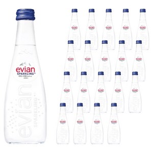 에비앙 스파클링 글라스 탄산수, 330ml, 20개