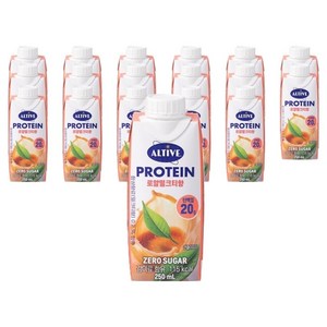 얼티브 프로틴 로얄밀크티향, 250ml, 18개