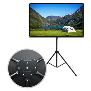 윤씨네 16:9 캠핑용 이동형 휴대용 크로스텐션 빔 스크린