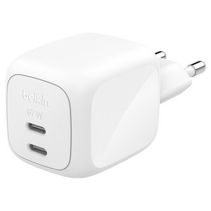 벨킨 Z Charger 67W USB C타입 듀얼 포트 GaN 초고속 충전기 WCH020krWH