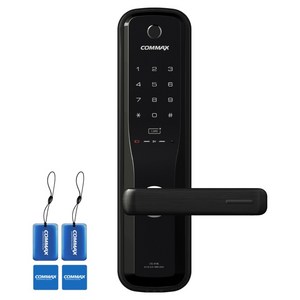 COMMAX 손잡이 있음 프리미엄 무타공 도어락 + 카드키