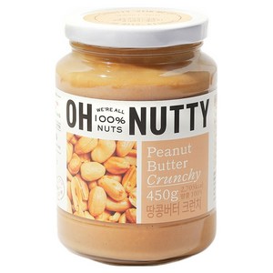 오넛티 땅콩버터 크런치 100%, 450g, 1개