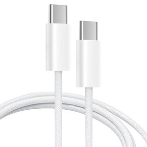 뉴클 C타입-C타입 65w 고속충전 우븐 케이블